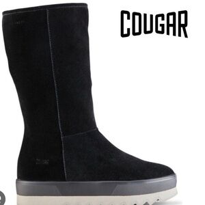 Cougar Black Suede Vail Winter Boots 11